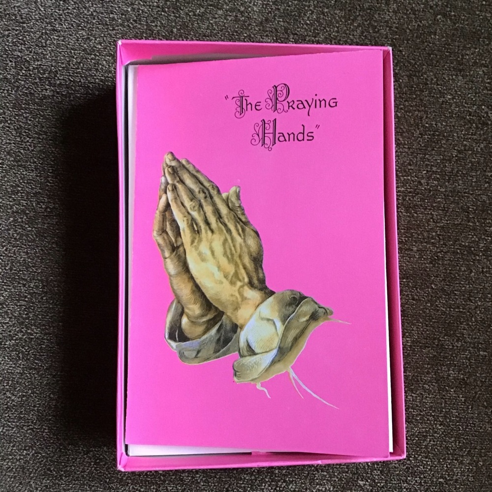 VINTAGE The Praying Hands Blank Notecards Letter-ettes (10 Cards/10 Envelopes)
